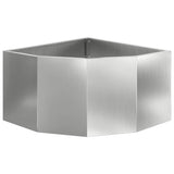 Vaso d'angolo Argento 60 x 60 x 35 cm Acciaio zincato