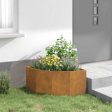 Vaso d'angolo Ruggine 60 x 60 x 35 cm acciaio corten
