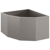 Vaso d'angolo Ruggine 60 x 60 x 35 cm acciaio corten