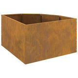 Vaso d'angolo Ruggine 60 x 60 x 35 cm acciaio corten