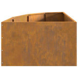 Vaso d'angolo Ruggine 60 x 60 x 35 cm acciaio corten