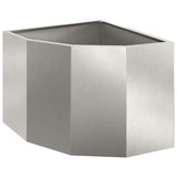 Vaso d'angolo Argento 45 x 45 x 35 cm Acciaio inossidabile