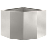 Vaso d'angolo Argento 45 x 45 x 35 cm Acciaio inossidabile