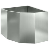 Vaso d'angolo Argento 45 x 45 x 35 cm Acciaio zincato