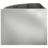 Vaso d'angolo Argento 45 x 45 x 35 cm Acciaio zincato