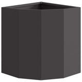Vaso d'angolo Nero 30 x 30 x 35 cm Acciaio