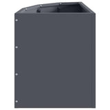 Vaso d'angolo Antracite 30 x 30 x 35 cm Acciaio