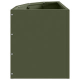 Vaso d'angolo Oliver verde 30 x 30 x 35 cm Acciaio