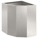 Vaso d'angolo Argento 30 x 30 x 35 cm Acciaio inossidabile