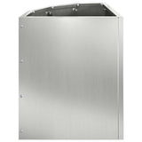 Vaso d'angolo Argento 30 x 30 x 35 cm Acciaio zincato