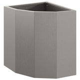 Vaso d'angolo Ruggine 30 x 30 x 35 cm acciaio corten