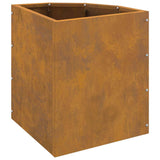 Vaso d'angolo Ruggine 30 x 30 x 35 cm acciaio corten
