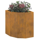 Vaso d'angolo Ruggine 30 x 30 x 35 cm acciaio corten