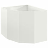 Vaso d'angolo Bianco 60 x 60 x 50 cm Acciaio
