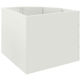Vaso d'angolo Bianco 60 x 60 x 50 cm Acciaio