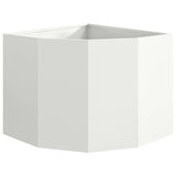 Vaso d'angolo Bianco 60 x 60 x 50 cm Acciaio