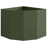 Vaso d'angolo Oliver verde 60 x 60 x 50 cm Acciaio