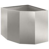 Vaso d'angolo Argento 60 x 60 x 50 cm Acciaio inossidabile