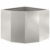 Vaso d'angolo Argento 60 x 60 x 50 cm Acciaio inossidabile