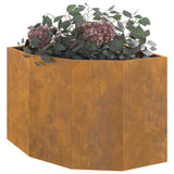 Vaso d'angolo Ruggine 60 x 60 x 50 cm acciaio corten