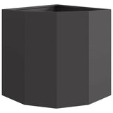 Vaso d'angolo Nero 45 x 45 x 50 cm Acciaio