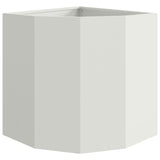 Vaso d'angolo Bianco 45 x 45 x 50 cm Acciaio