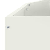 Fioriera Bianco 120 x 60 x 35 cm Acciaio