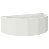 Fioriera Bianco 120 x 60 x 35 cm Acciaio