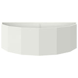 Fioriera Bianco 120 x 60 x 35 cm Acciaio