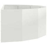 Fioriera Bianco 120 x 60 x 35 cm Acciaio