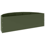 Fioriera Verde oliva 120 x 60 x 35 cm Acciaio