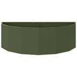 Fioriera Verde oliva 120 x 60 x 35 cm Acciaio
