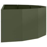 Fioriera Verde oliva 120 x 60 x 35 cm Acciaio
