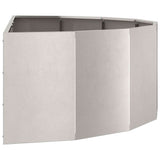 Fioriera Argento 120 x 60 x 35 cm Acciaio inossidabile