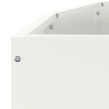 Fioriera Bianco 90 x 45 x 35 cm Acciaio