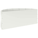 Fioriera Bianco 90 x 45 x 35 cm Acciaio