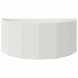 Fioriera Bianco 90 x 45 x 35 cm Acciaio