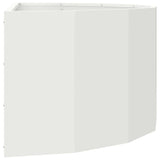Fioriera Bianco 90 x 45 x 35 cm Acciaio