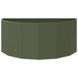 Fioriera Verde oliva 90 x 45 x 35 cm Acciaio