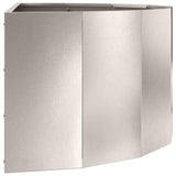 Fioriera Argento 90 x 45 x 35 cm Acciaio inossidabile