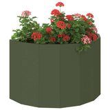 Fioriera Verde oliva 60 x 30 x 35 cm Acciaio