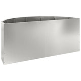 Fioriera Argento 120 x 60 x 50 cm Acciaio zincato
