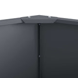 Fioriera Antracite 120 x 120 x 35 cm Acciaio