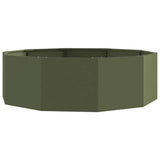 Fioriera Verde oliva 120 x 120 x 35 cm Acciaio