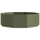 Fioriera Verde oliva 120 x 120 x 35 cm Acciaio