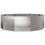Fioriera Argento 120 x 120 x 35 cm Acciaio inossidabile