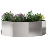 Fioriera Argento 120 x 120 x 35 cm Acciaio inossidabile