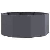 Fioriera Antracite 90 x 90 x 35 cm Acciaio