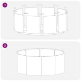 Fioriera Argento 90 x 90 x 35 cm Acciaio inossidabile