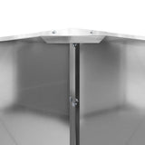 Fioriera Argento 90 x 90 x 35 cm Acciaio zincato